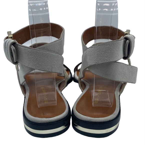 NEW Rebecca Minkoff Sandals Suede Lambs Fur Snake Print Size 6 - Picture 6 of 11